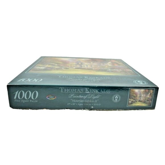 Ceaco Thomas Kinkade Victorian Garden II 1000 Piece Jigsaw Puzzle Complete - Picture 2 of 8